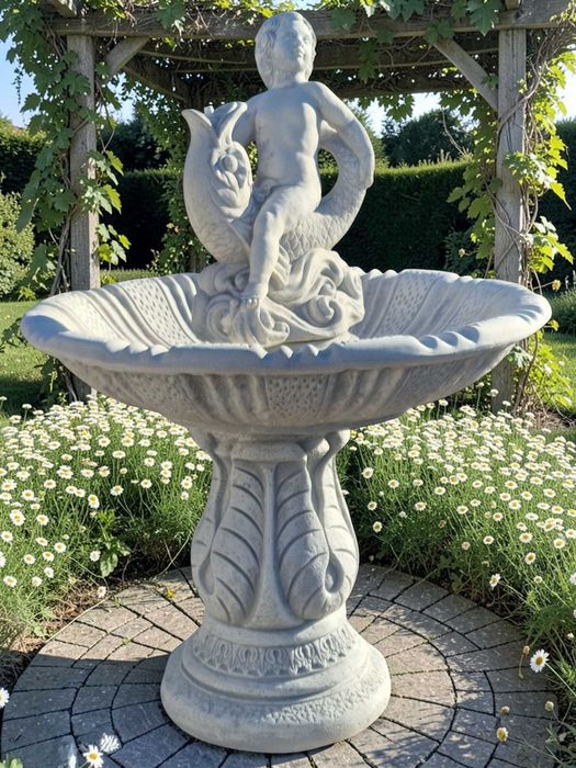 Fontanna Alabama Amorek Biały cement konglomerat figura Ag-Bet Nowość