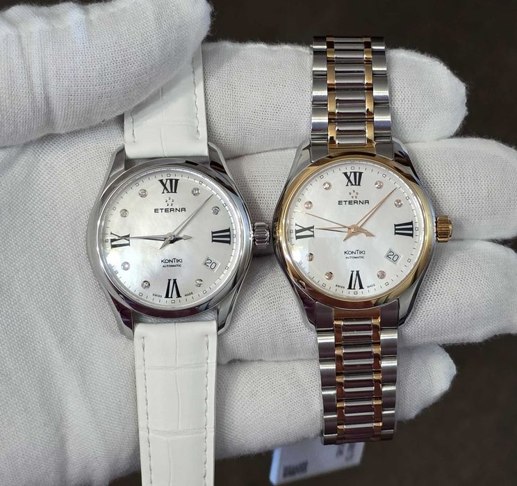 Жіночий годинник Eterna KonTiki Automatic 1260.41 Swiss made Diamond