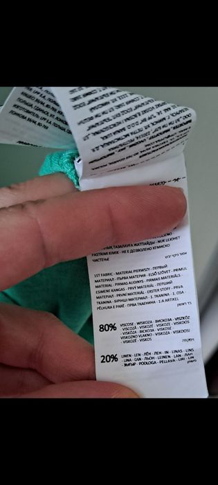 Sukienka zielona midi r.L, Reserved, len