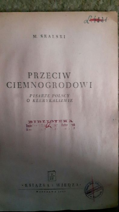 Przeciw ciemnogrodowi Skalski