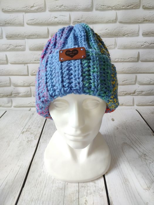 Czapka jesień zima handmade rękodzieło