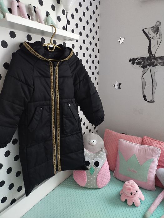 Kurtka płaszczyk zima 134 dziewczynka