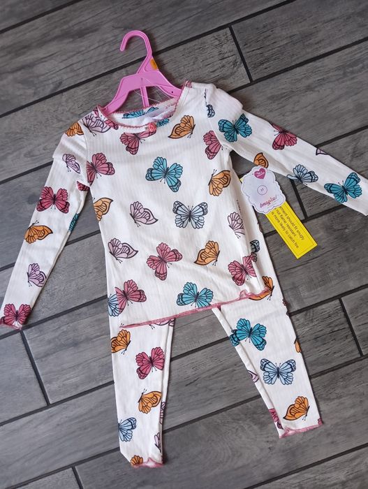 Komplet dla dziewczynki, komplet dziewczęcy, bluzka i spodnie, 98 cm