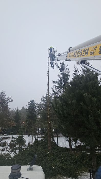 Podnośnik koszowy zwyżka 20m góra 14m bok