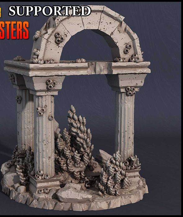 Декорация разрушенный замок Декорации для аквариума