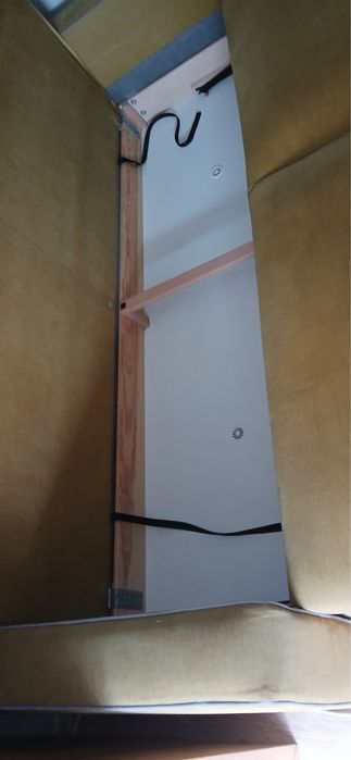 Duża kanapa z funkcją spania 180x220 - sprężyny kieszeniowe, stan bardzo dobry