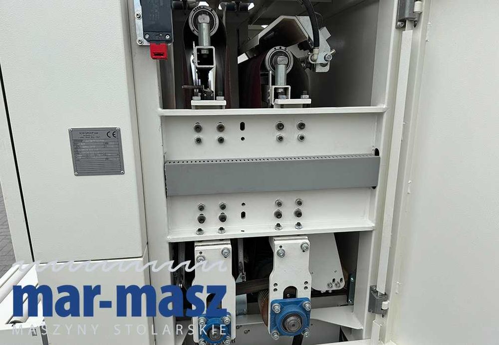 Szlifierka szerokotaśmowa SCM typ DMC30 RCS 110, 2 agregaty szlifujące + trzewik, 15kW