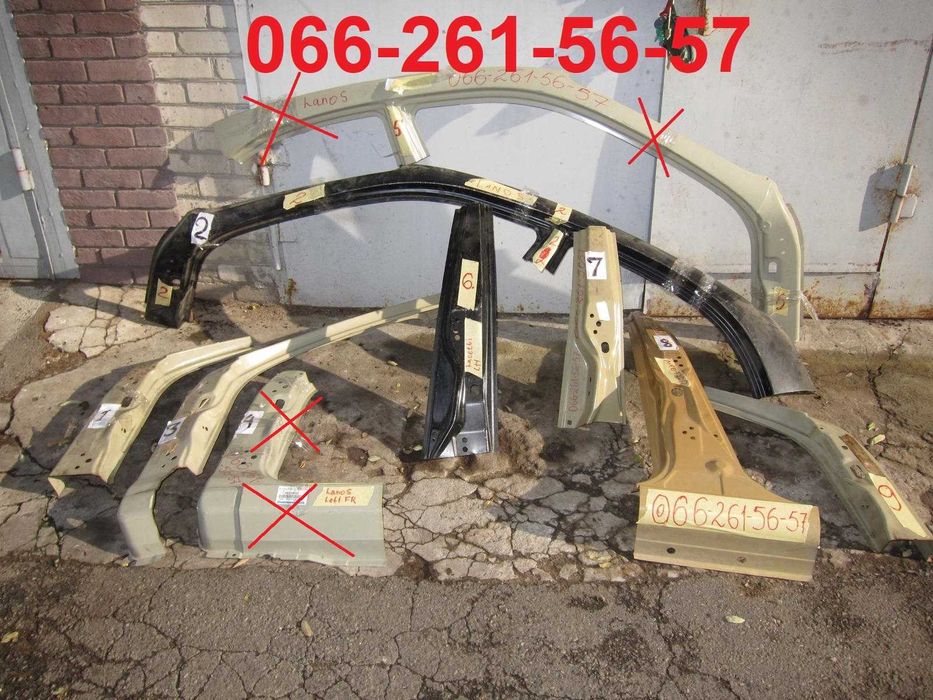 Крыло стойка порог Daewoo Lanos Chevrolet Aveo Lacetti ремвставка