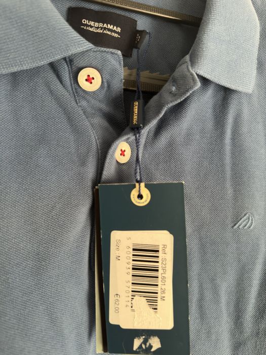 Polo Quebramar Azul - Tam. M - Novo com Etiqueta