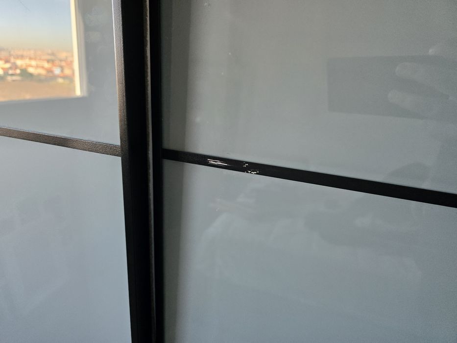 Portas Vidro deslizantes p/ Roupeiro PAX IKEA L2m x A2,36m c/calhas