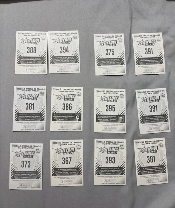 Cromos Futebol liga bwin