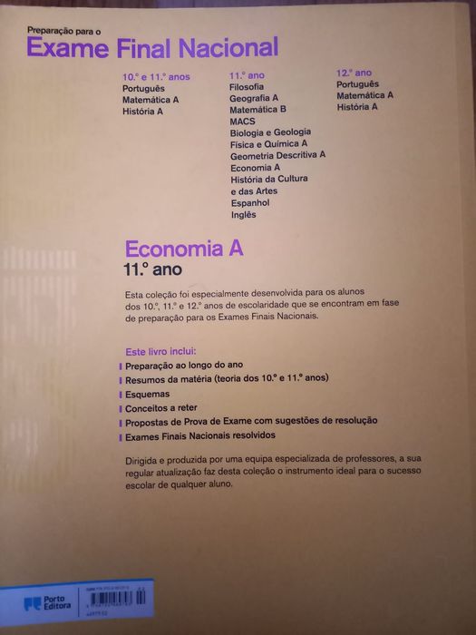 Livro Preparação para Exame Economia A 11°Ano
