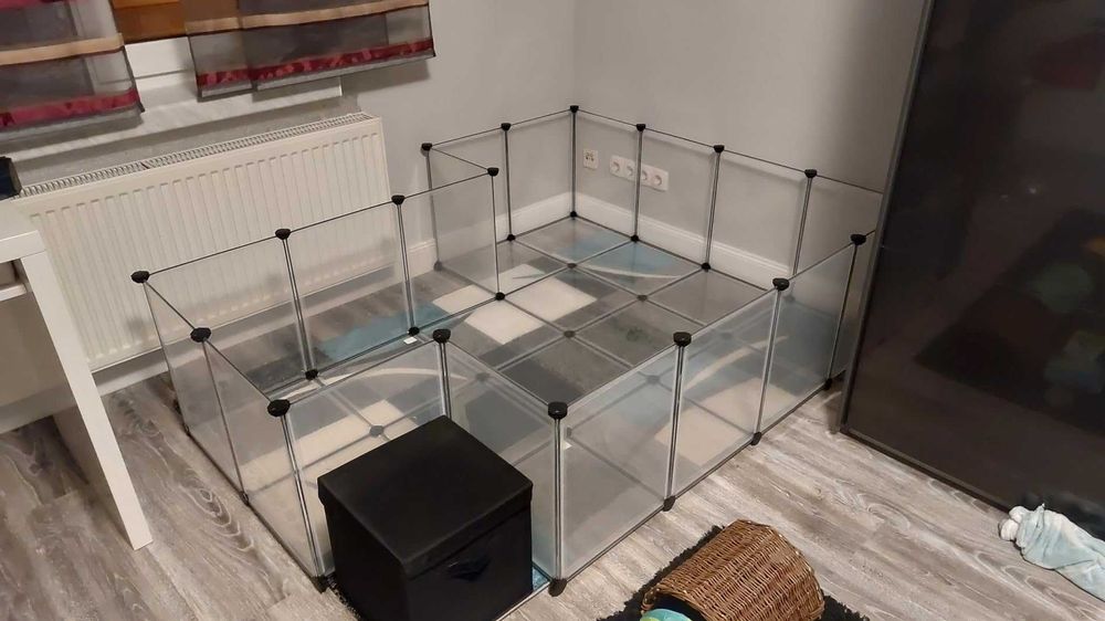 WYBIEG Klatka KOJEC dla KRÓLIKA gryzoni z podłogą