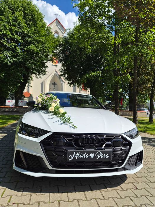Auto samochód do ślubu LUKSUS - Nowe AUDI A5 i A7 / wynajem