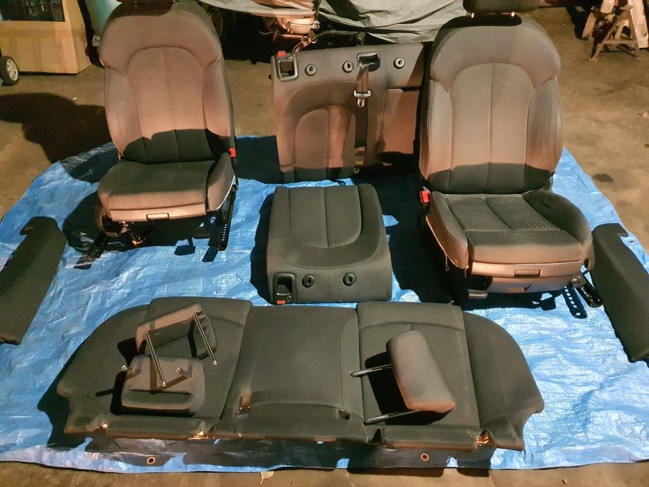 Tapicerka, fotele, boczki, tunel, audi a6 c7 europa