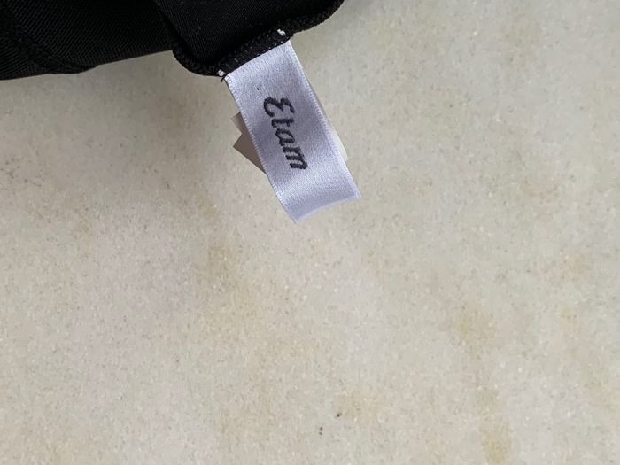 ETAM czarne body gorset koronka top