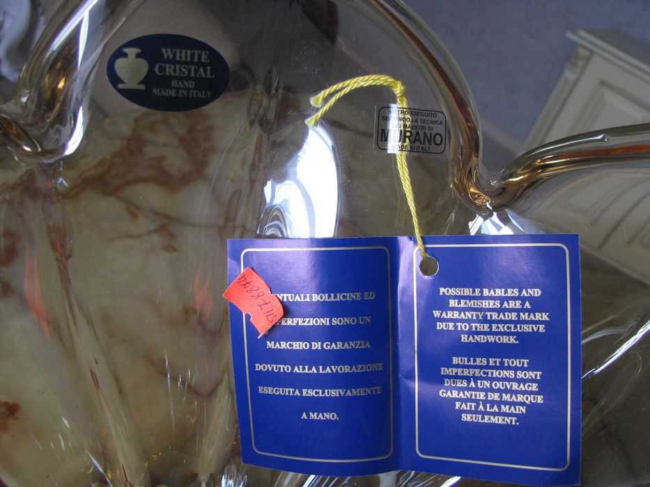 Ваза Murano Italy,  муранське скло, ручна робота Італія, декор