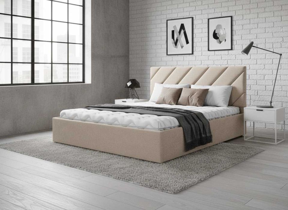 Кровать-подиум Naomi 160—брутальная элегантность и современный комфорт