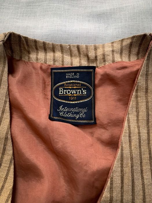 Kamizelka męska w paski na wesele klasyczna man vintage unikatowa