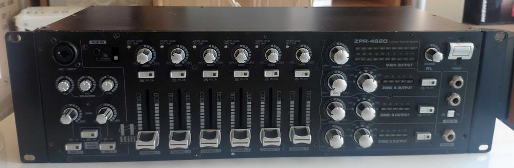 Hill audio ZPR-4620 Mesa de mistura de instalação
