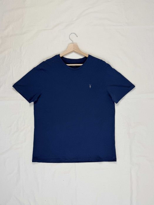 Granatowa koszulka T-Shirt Allsaints Tonic krótki rękaw L slim fit