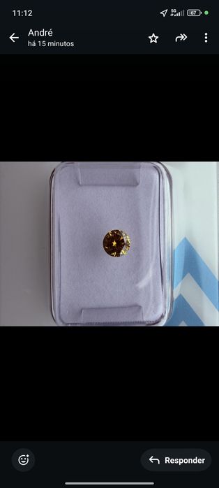 Diamante Yellow/orangy 0.24ct