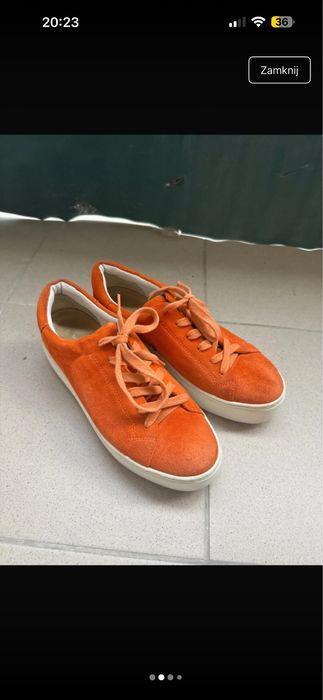 Pomaranczowe sneakersy vagabond 39