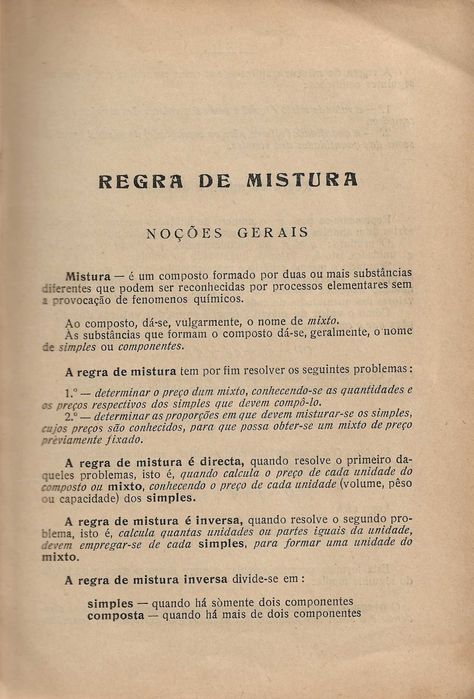 Aritmética Aplicada- Regra de Mistura e Liga64297518642561121