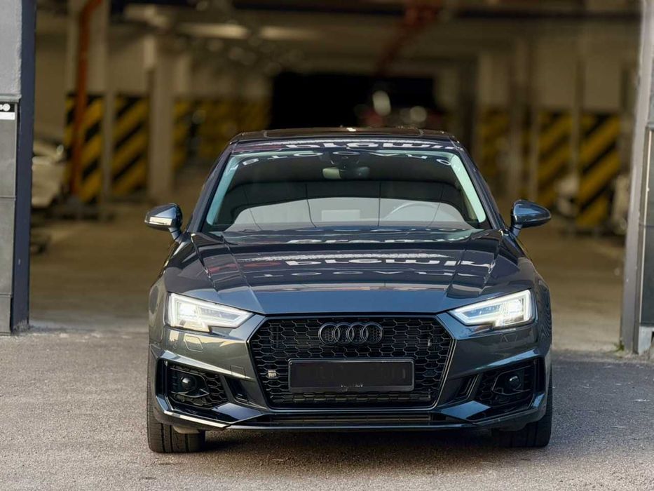 Передний бампер А4 ауді Бампер audi a4 B9 решетка AUDI RS4 16-20год решітка а4 б4 RS Бампер aуді рс 2017 B9 новий бампер Ауди под радари дистроник