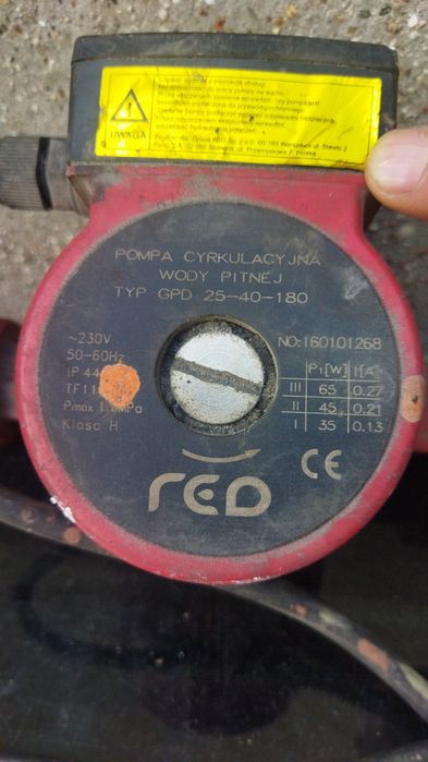 Sprzedam używana pompę cyrkulacyjna od wody