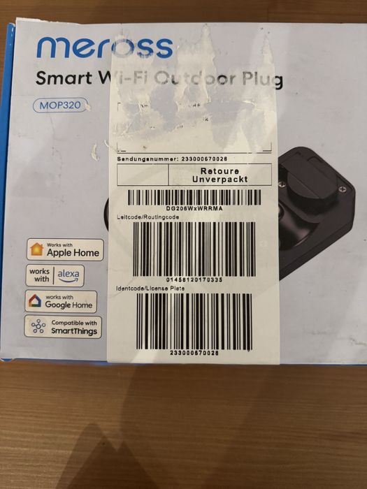 Tomada dupla exterior/interor inteligente WI-FI