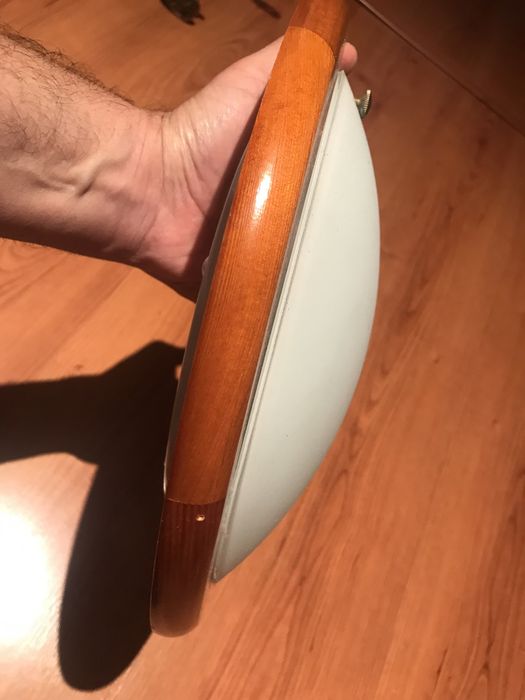 Apique teto com lampada redonda flurescente (novo) aplique parede made