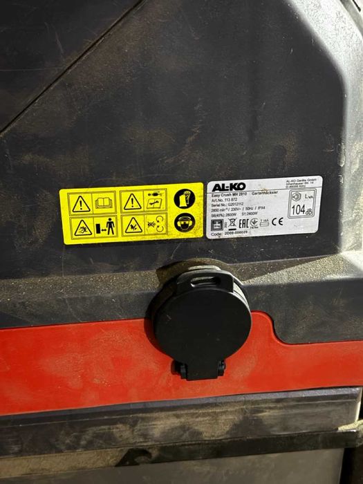 Подрібнювач гілок фрезерний AL KO LH 2810 Easy Crush ідеальний стан