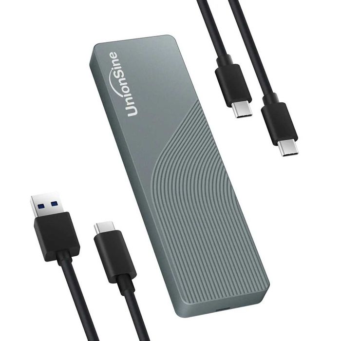UnionSine MD202. Obudowa na dyski SSD. Nowa. m.2: NVMe PCIe oraz SATA.