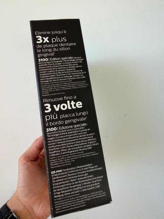 Szczoteczka soniczna Philips Sonicare 3100 series HX3673/14 czarna