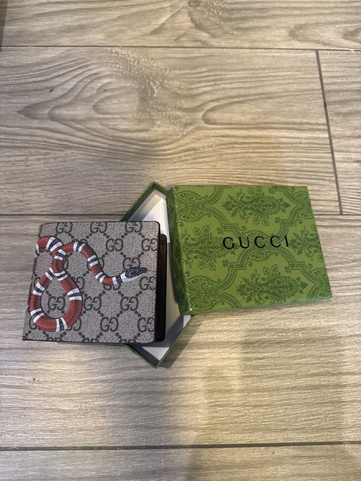 Portfel Gucci z monogramem i nadrukiem