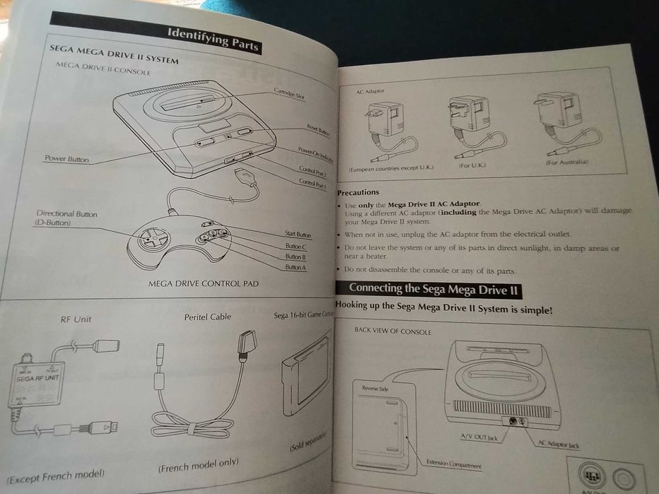 Manual de instruções Sega Mega Drive II