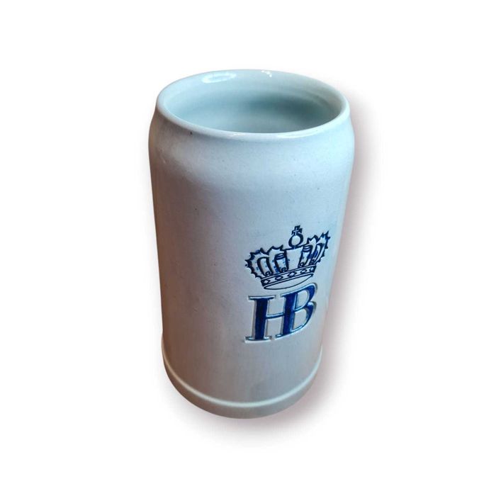 Caneca Cerveja Hofbräuhaus München (HB) – 1L – Grés Alemão – Alemanha