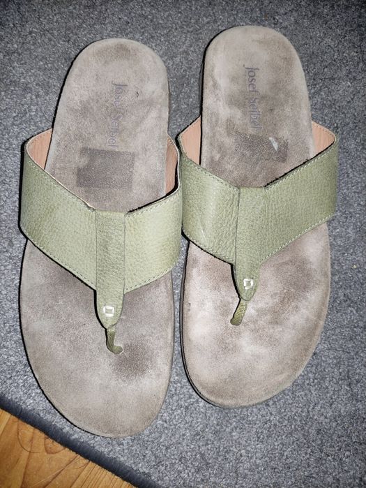 Josef Seibel japonki męskie kolor khaki 46