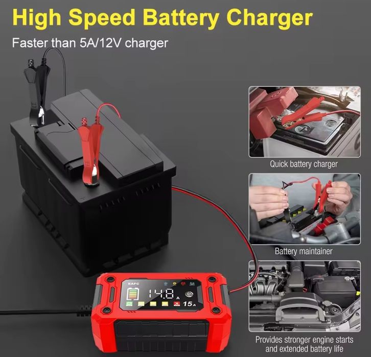 Prostownik 15A Car charger mikroprocesor