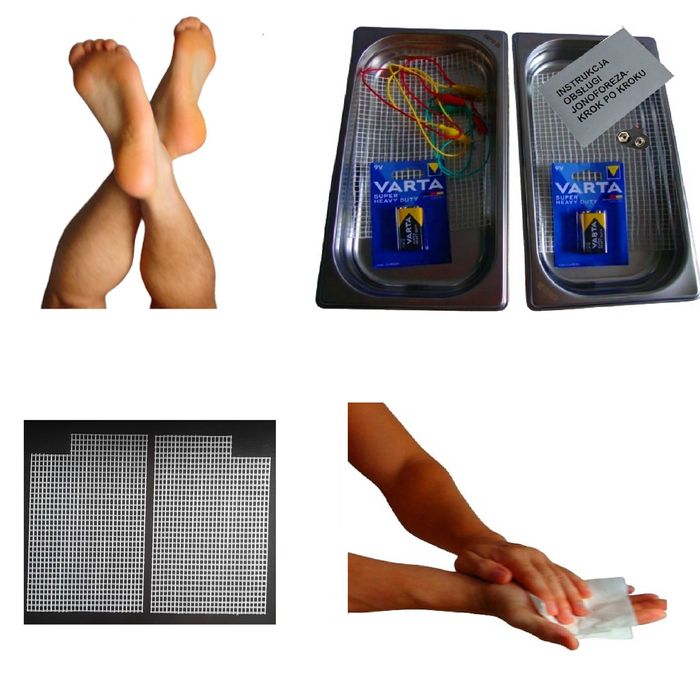 Urządzenie JONOFOREZA na problem z nadmiernym poceniem się dłoni stóp