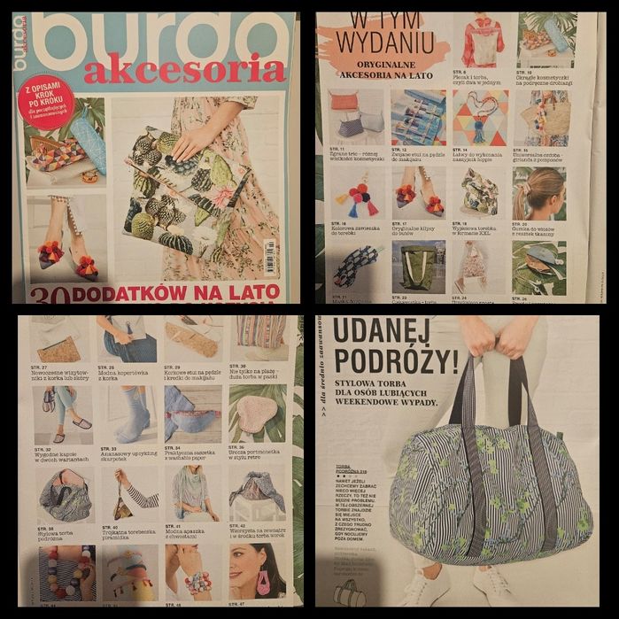 Zestaw gazetek z wykrojami,  burda
