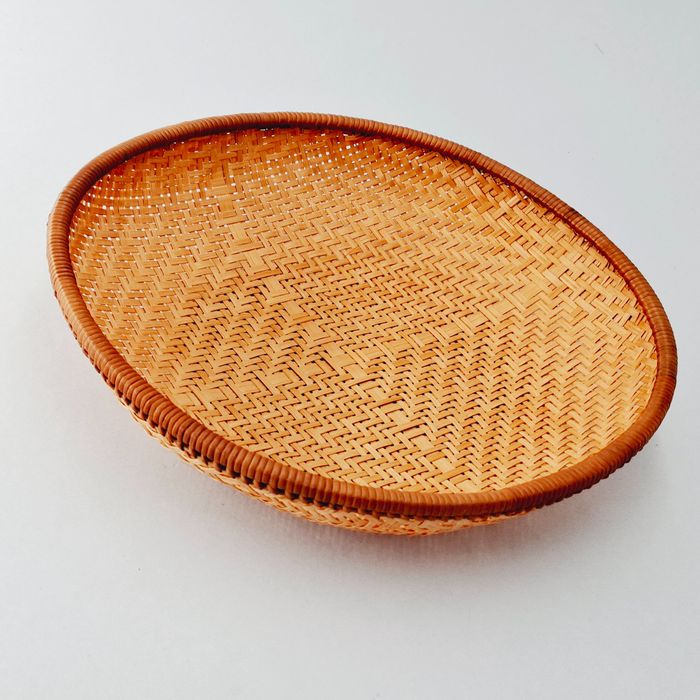 lata 70/80-te piękny pleciony koszyk na chleb