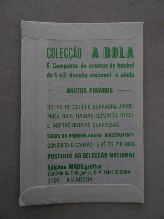 Carteira de cromos fechada futebol - A Bola