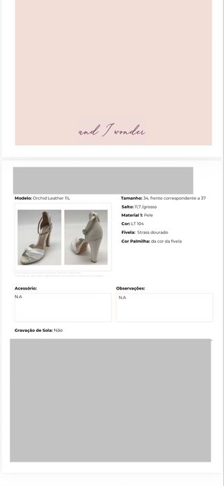Sandalias novas para cerimonia ou casamento
