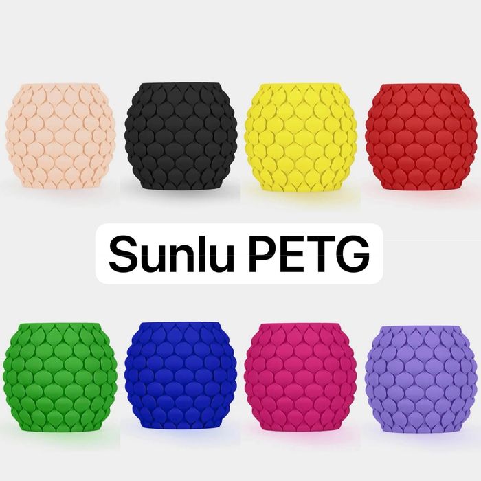Філамент пластик для 3D друку Sunlu різні види, кольори PLA, PETG 1 кг опт гурт