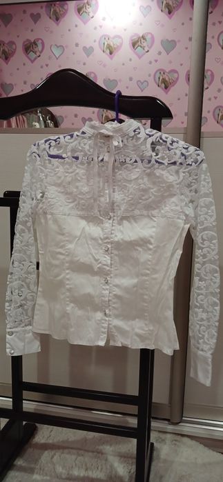 Блузка шкільна бавовняна