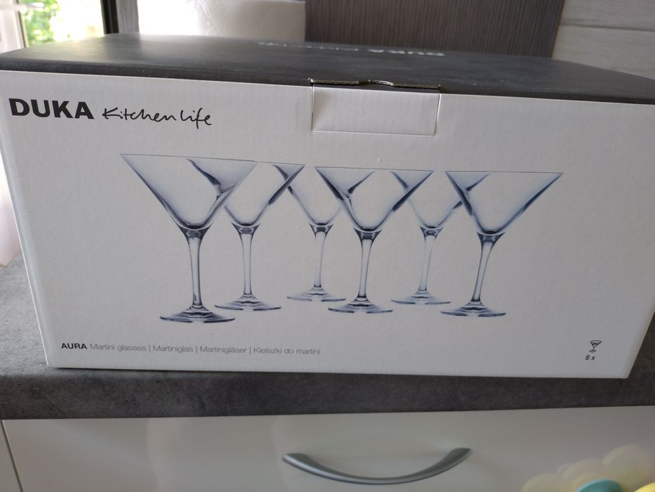 Kieliszki do martini Duka 6szt nowe