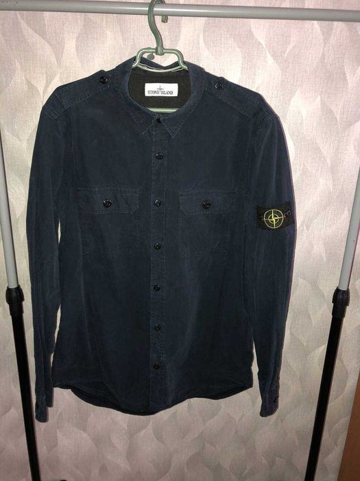 Сорочка рубашка Stone Island с патчем