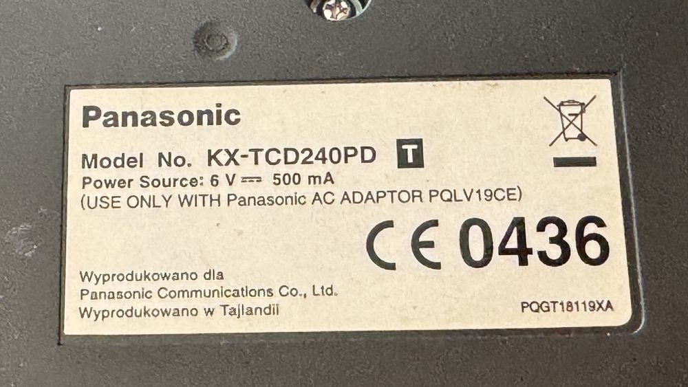 Telefon Panasonic KX-TCD240PD